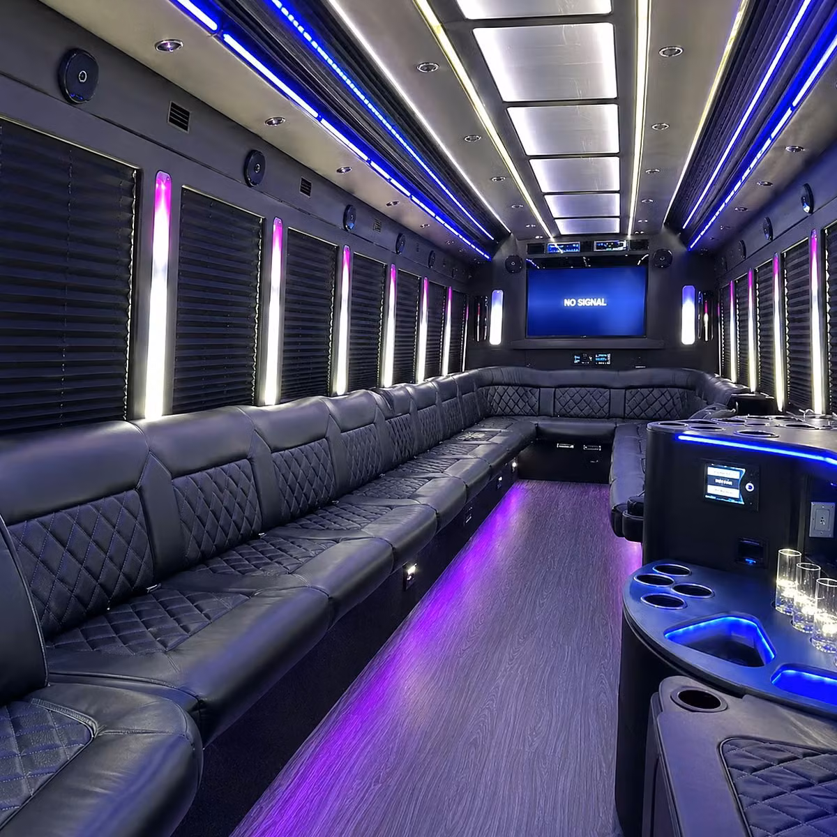 party bus interior