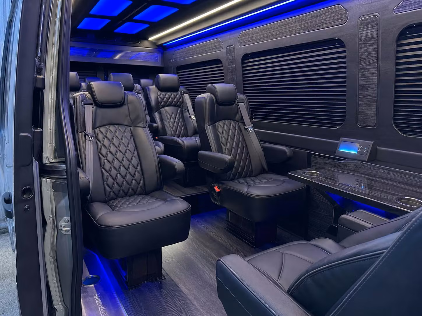 sprinter van with driver inside