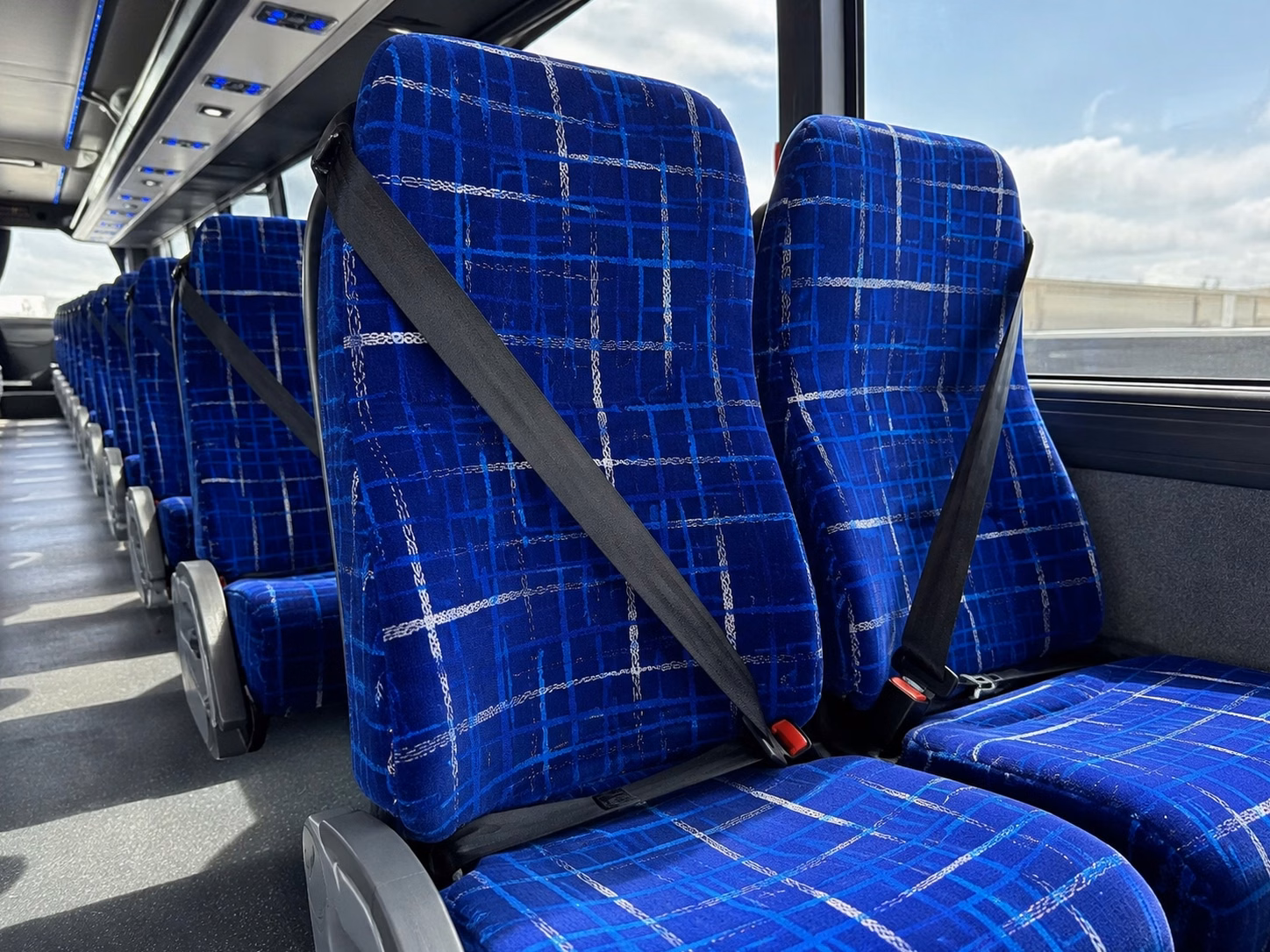 west palm beach charter bus interior