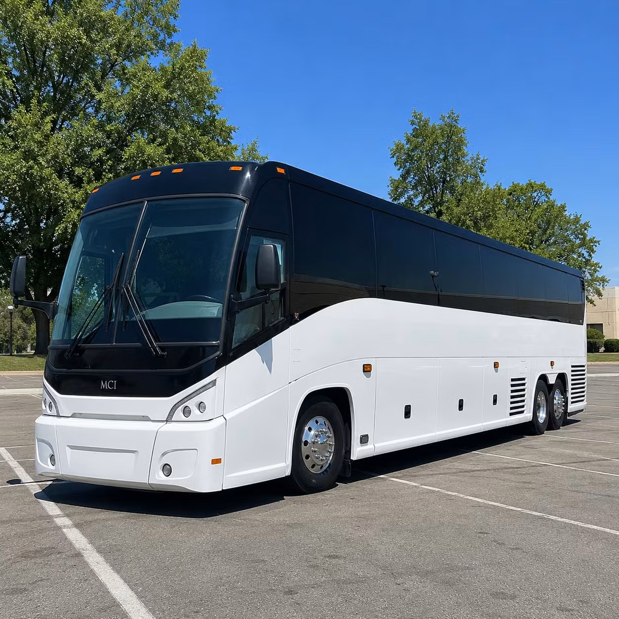 west palm beach charter bus rental exterior
