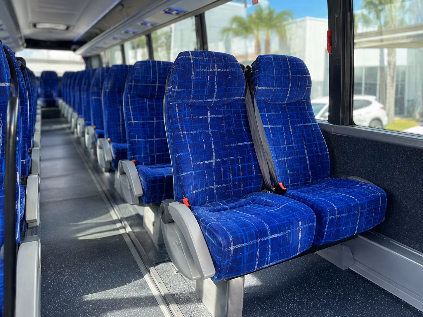 west palm beach charter bus rental interior